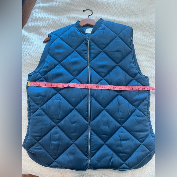 Sandro Blue Oversized Quilted Puffy Vest - Picture 16 of 16